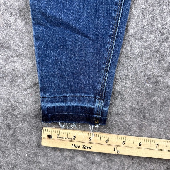 Spanx Jeans Womens Small Blue Pull On Distressed‎ Tummy Control - Picture 4 of 15